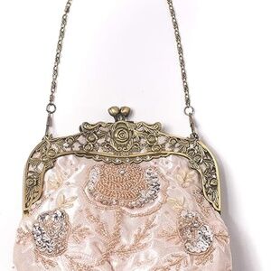 Women's Vintage Rose Evening Clutch